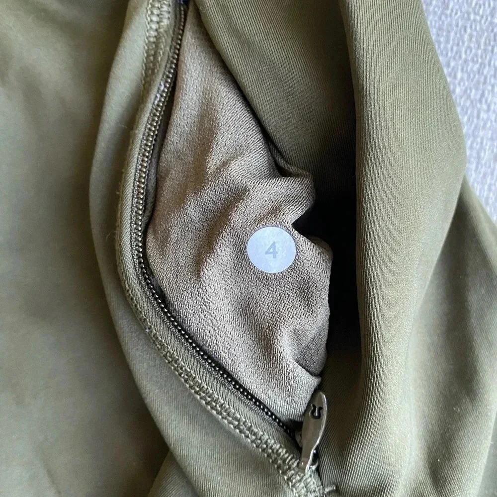 Lululemon Jacket Women’s 4 First Mile 1/2 Zip Military Green